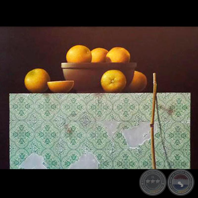 NARANJAS - Técnica mixta de HERNÁN MIRANDA