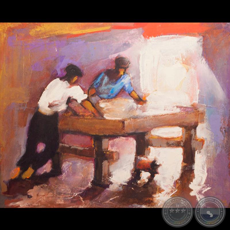 HOMBRES TRABAJANDO - Obra de KOKI RUIZ - 22 al 29 de abril del 2015