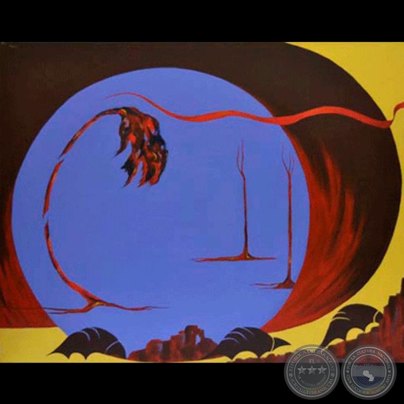 HUIDA, 2013 (DETALLE) - Acrílico sobre lienzo de LENDI PEÑA