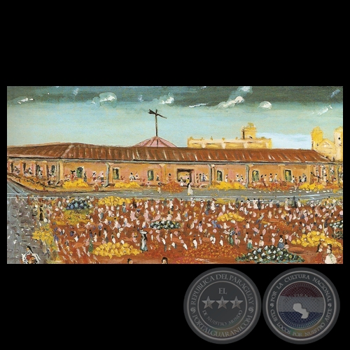 MERCADO GUASÚ, 1976 - Óleo de IGNACIO NÚÑEZ SOLER