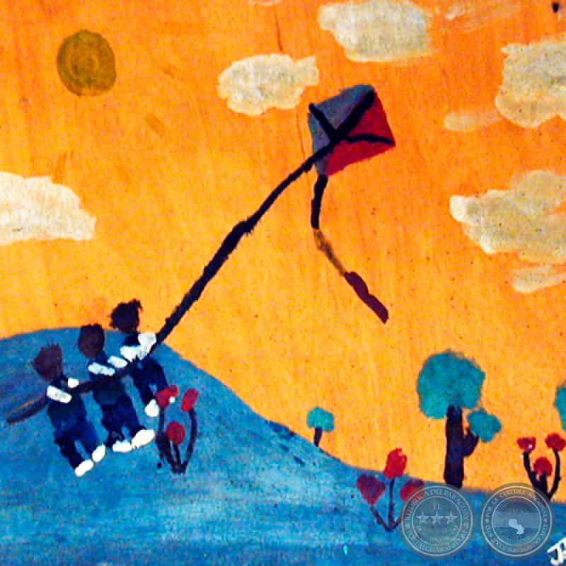 PANDORGA, 1994 - Acrílico de JULIO DARÍO INSFRÁN