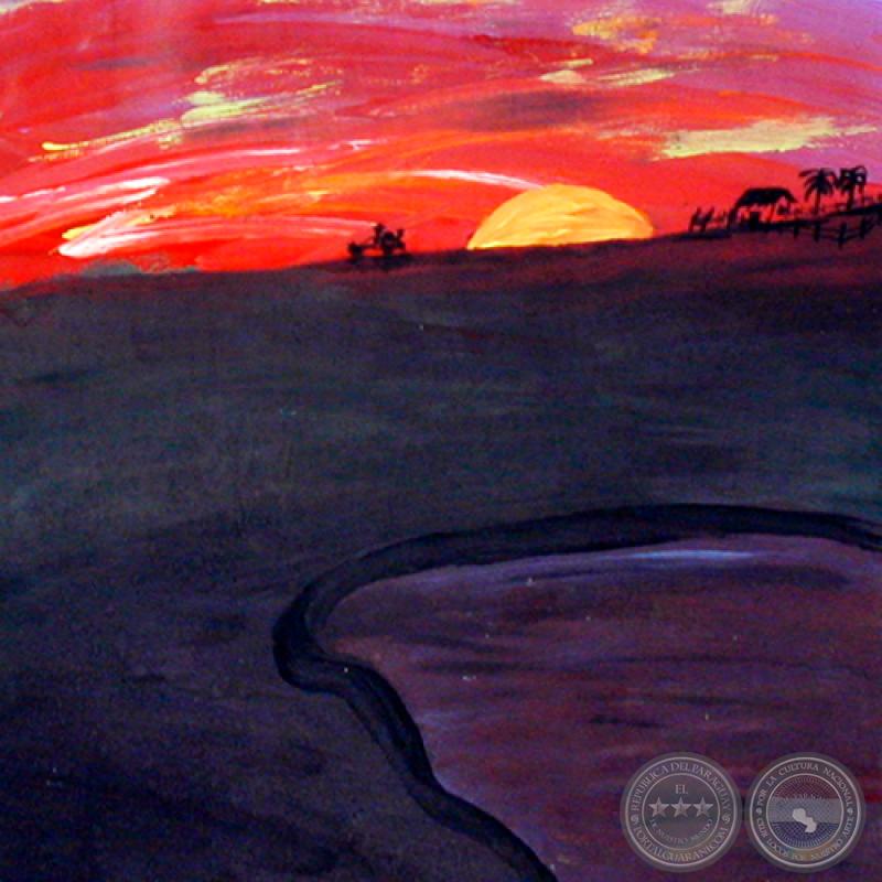 AMANECER, 1995 - Acrílico de JULIO DARÍO INSFRÁN