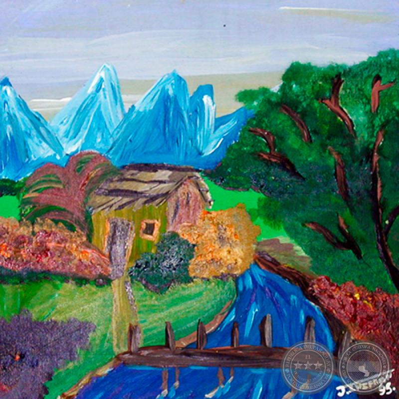 MONTAÑA, 1995 - Acrílico de JULIO DARÍO INSFRÁN