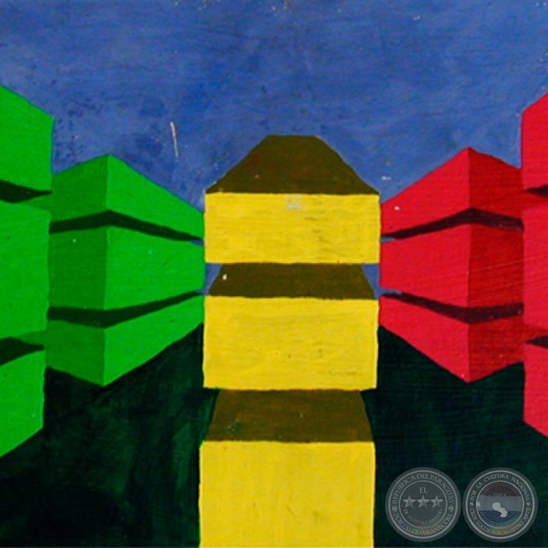 PERSPECTIVA, 1995 - Acrílico de JULIO DARÍO INSFRÁN