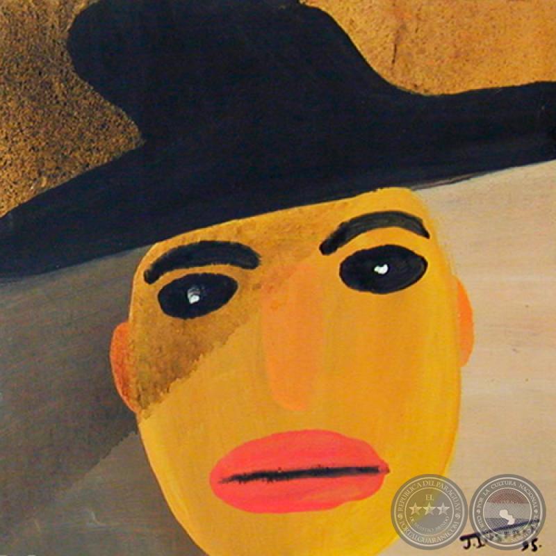 TRISTEZA, 1995 - Acrílico de JULIO DARÍO INSFRÁN