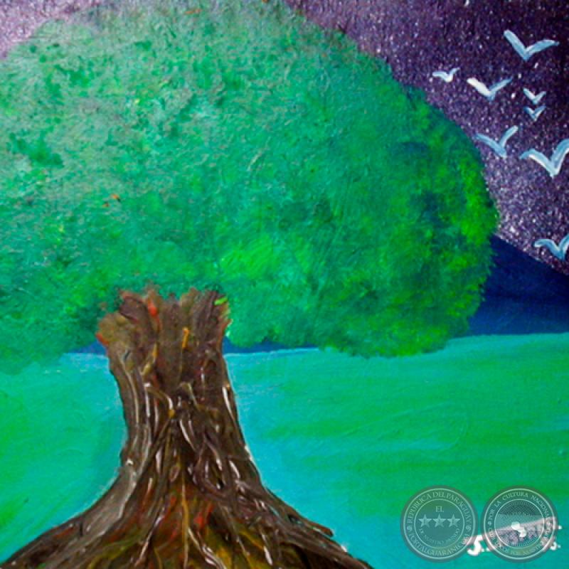 EL ÁRBOL, 1996 - Acrílico de JULIO DARÍO INSFRÁN