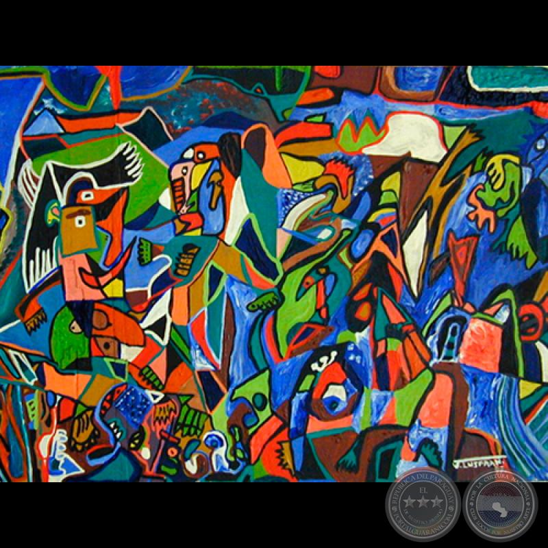 CUBISMO, 1997 - Obra de JULIO INSFRÁN ANDINO