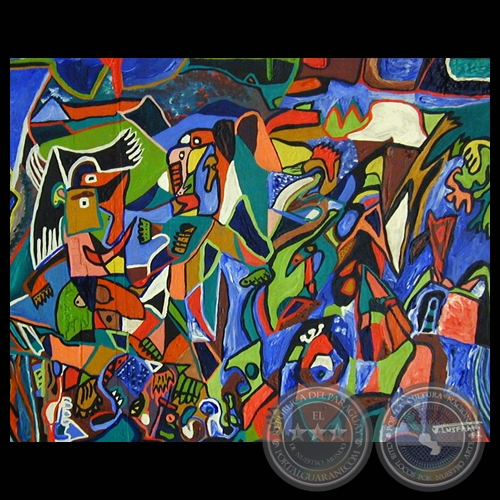 CUBISMO, 1997 - Obra de JULIO INSFRÁN ANDINO