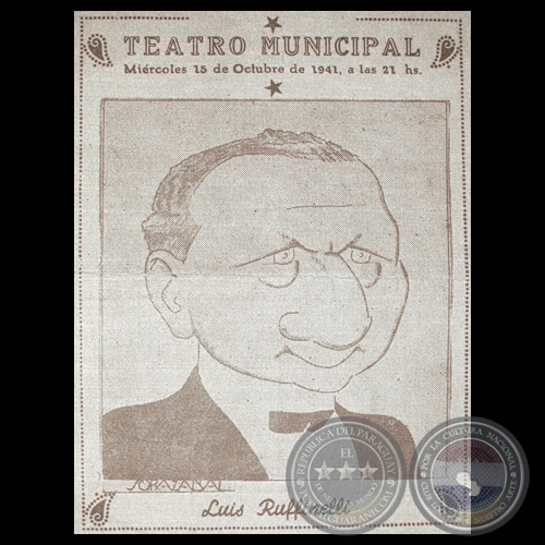 LUIS RUFFINELLI, 1941 - Caricatura de SORAZABAL