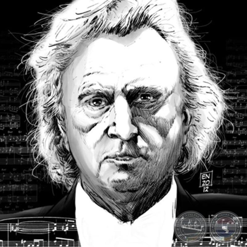 LUIS SZARAN - Caricatura digital de ENZO PERTILE