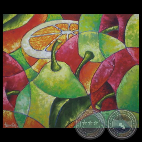 COMPOSICIÓN FRUTAL, 2000 - Óleo sobre lienzo de MILCIADES TORRES DÍAZ