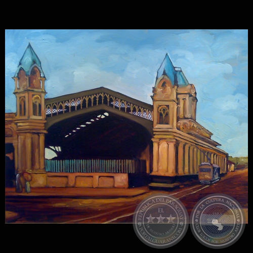 ESTACIÓN CENTRAL DEL FERROCARRIL, 2009 - Óleo sobre tela de ROBERTO MORELLI