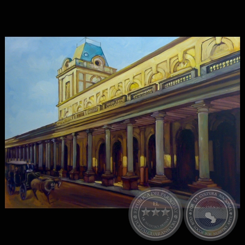 ESTACIÓN CENTRAL DEL FERROCARRIL, 2009 - Óleo sobre tela de ROBERTO MORELLI