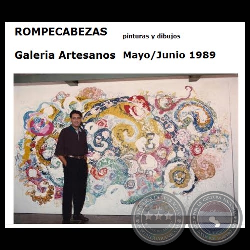 EXPOSICIN ROMPECABEZAS, 1989 - Pinturas y dibujos de OSCAR CENTURIN FRONTANILLA