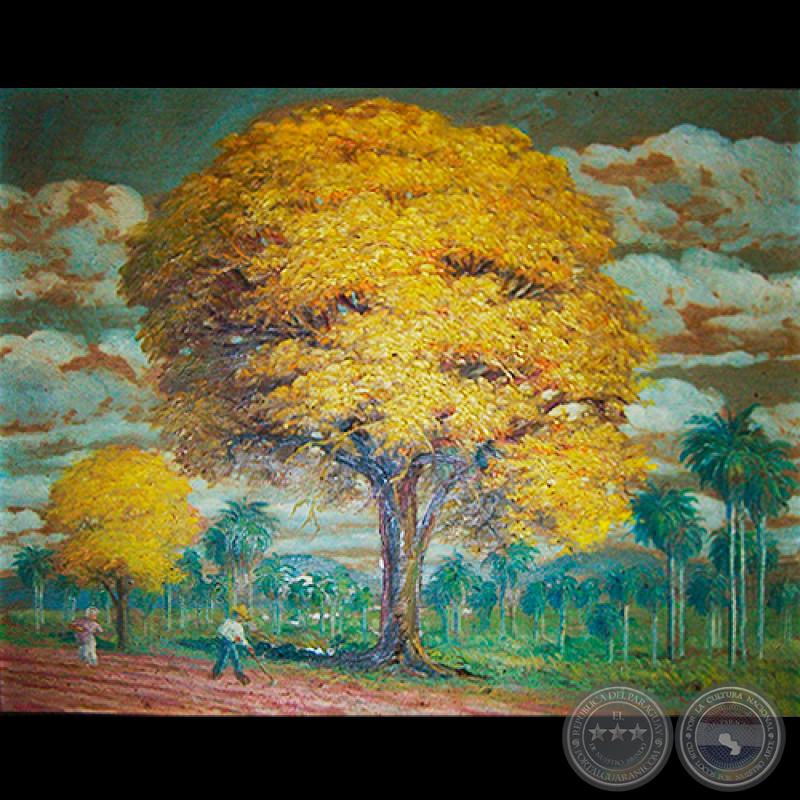 LAPACHO AMARILLO - Óleo de PABLO ALBORNO