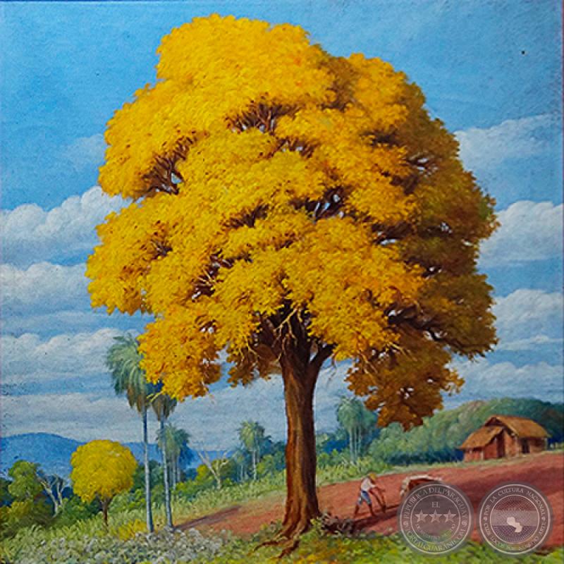 LAPACHO AMARILLO - Óleo de PABLO ALBORNO