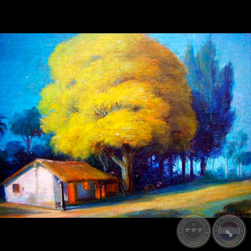 LAPACHO AMARILLO - Óleo de PABLO ALBORNO