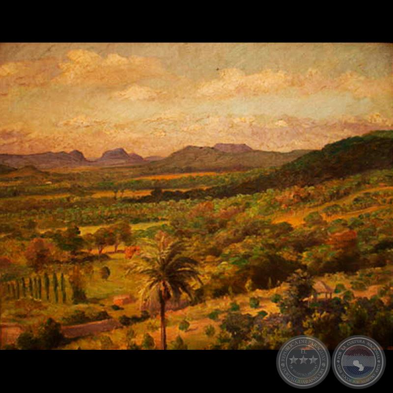 PAISAJE DE PARAGUARÍ - Óleo de PABLO ALBORNO