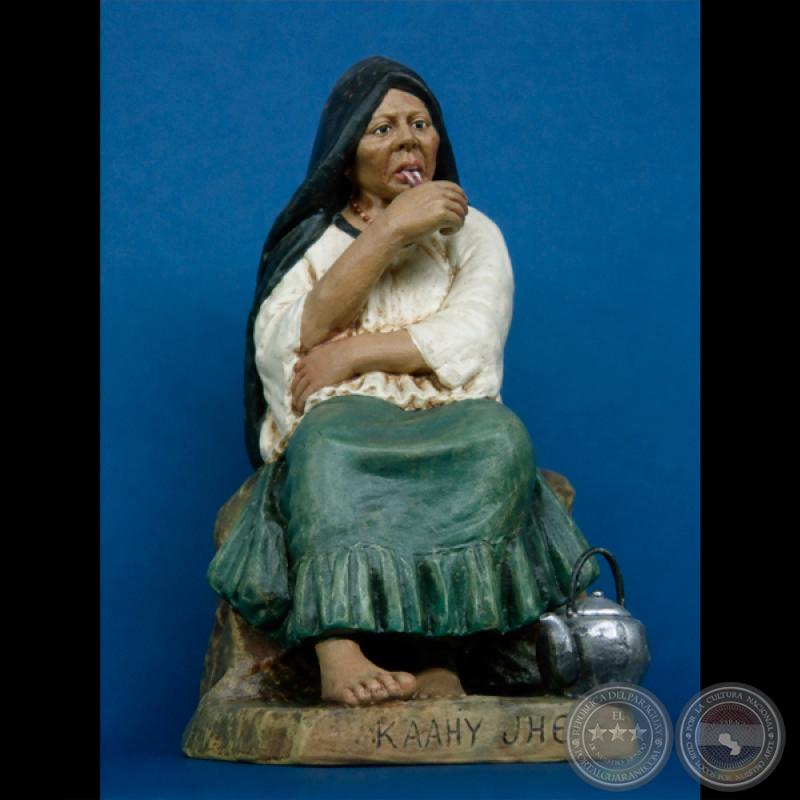 KAAHY JHE - Estatuilla de barro cocido de SERAFIN MARSAL
