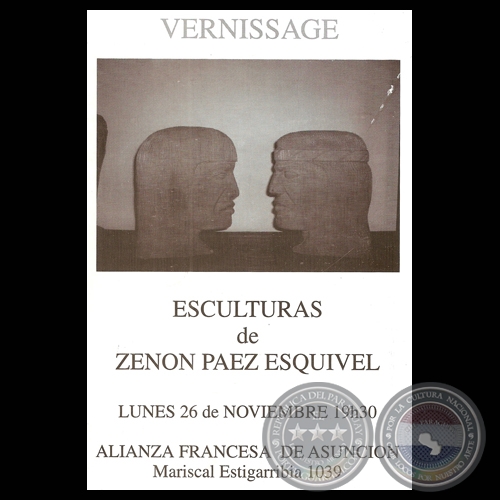 VERNISSAGE, 1987 - ESCULTURAS DE ZENN PEZ ESQUIVEL