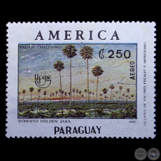 AMÉRICA 1990 UPAE - SELLO POSTAL PARAGUAYO AÑO 1990