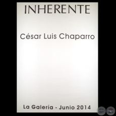 INHERENTES 2014 - Exposición de CÉSAR LUIS CHAPARRO