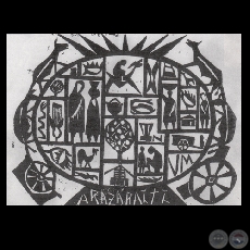 ARAZÁ RAITY, 1972 - Xilografía de MIGUELA VERA