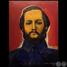 RETRATO DEL MARISCAL FRANCISCO SOLANO LPEZ - crilico sobre tela de LAURA MRQUEZ