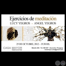 EJERCICIOS DE MEDITACIN, 2012 - Muestra de NGEL y LUCY YEGROS 