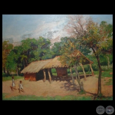 RANCHO CAMPESINO - Óleo de JAIME BESTARD