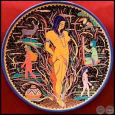 Mujer guarani en la hoguera - Obra de José Laterza Parodi - Año: 1961