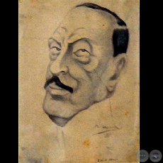 LUIS MARIA DRAGO - Dibujo de Miguel Acevedo