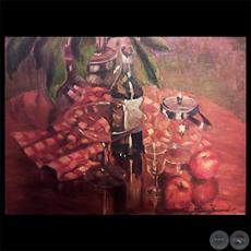 BODEGÓN - NATURALEZA MUERTA - Óleo de ALICIA BRAVARD