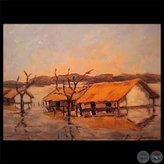 INUNDACIÓN - Óleo de ALICIA BRAVARD