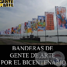 BANDERAS DE GENTE DE ARTE POR EL BICENTENARIO, MAYO 2011