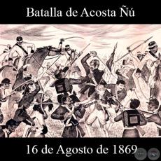 BATALLA DE ACOSTA ÑÚ - 16 DE AGOSTO DE 1869 - Dibujo de WALTER BONIFAZI
