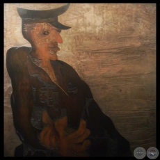 EL GENERAL, 2011 - Xilopintura de CARLOS COLOMBINO