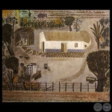 MI CASA EN BEJARANO, 1963 - Óleo de CARLOS FEDERICO REYES