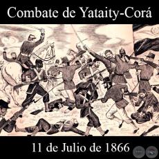 COMBATE DE YATAITY-CORÁ - 11 DE JULIO DE 1866 - Dibujo de WALTER BONIFAZI 