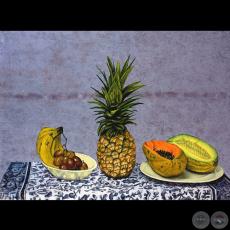 COMPOSICIÓN DE FRUTAS, 2007 - Óleo s/ tela de SILA ESTIGARRIBIA