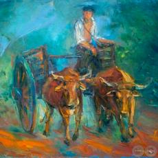 LA CARRETA, 2010 - Obra de CRISTINA CABAÑAS (KRISKA)