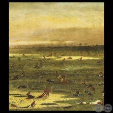 DESPUS DE LA BATALLA DE CURUPAYT, 1866 - leo sobre tela de CANDIDO LPEZ