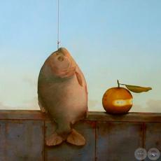 PIRAÑA, 2005 - Óleo sobre lienzo de SEBASTIÁN DÍAZ