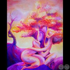 PAREJA, 2009 - Óleo de DIEGO BRÍTEZ