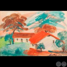 CASITA ROJA - Óleo de EDITH JIMÉNEZ - 22 al 29 de abril del 2015