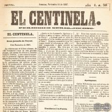 EL CENTINELA Nº 30 PERIÓDICO SERIO..JOCOSO, ASUNCIÓN, NOVIEMBRE 14 de 1867