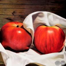 MANZANAS, 2013 - Óleo sobre tela de EMMANUEL FRETES