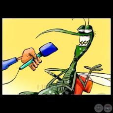  ENTREVISTA CON EL MOSQUITO AEDES AEGYPTI - Ilustración de ENZO PERTILE 