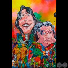 GRAFFITIS DE MI TIEMPO, 2012 - Pinturas y objetos de FLAVIO GIMÉNEZ