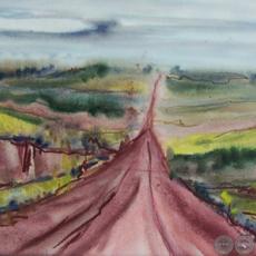 CAMINO A JESÚS - Acuarela de FRED BRAUNER